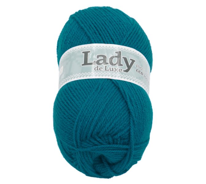 Příze LADY de Luxe Modrozelená 926 100g / 238 m