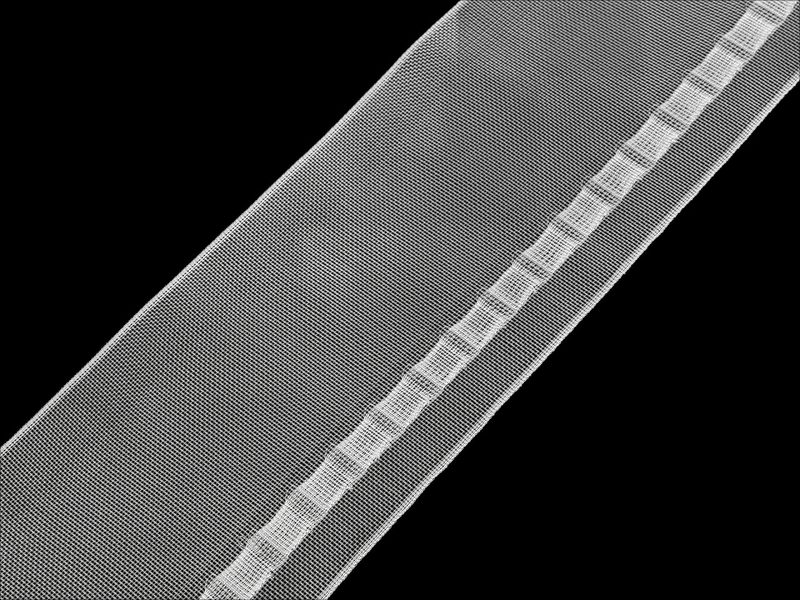 Záclonovka šíře 10 cm s poutky METRÁŽ