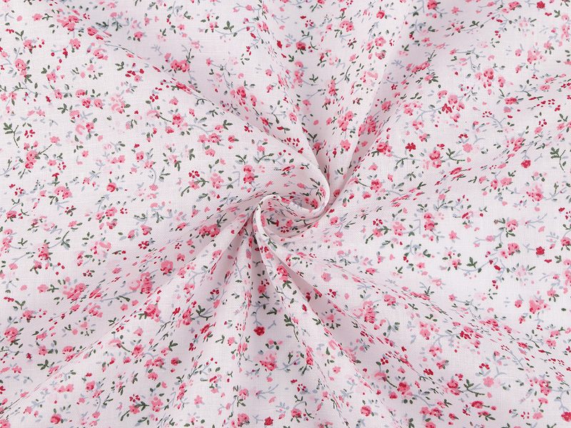 Bavlněná látka drobné květinky METRÁŽ