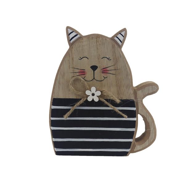 DEKORACE kočka D6775 - 12 cm