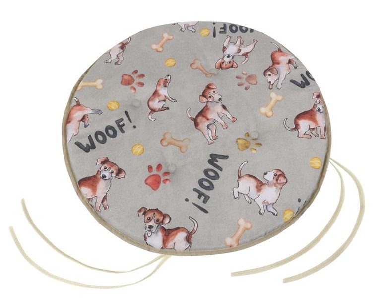 Sedák EMA kulatý hladký Šedá,Béžová 79/527 průměr 40 cm