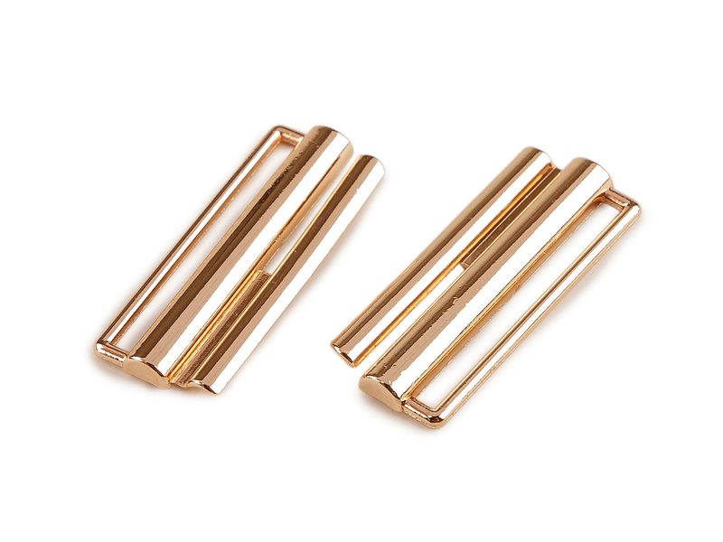 Kovová spona na kabáty, bundy, průvlek 38 mm