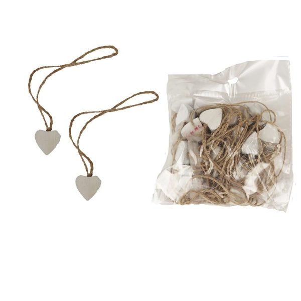 Dekorace srdce, 30ks D4125 - 1,7 x 2 x 0.7cm