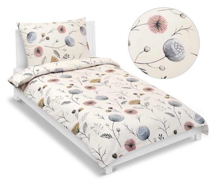 Povlečení flanelové Béžová,Růžová,Béžová 12/709 140x200, 70x90 cm