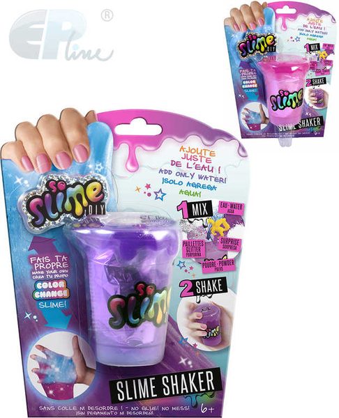 Slime výroba slizu pro holky kreativní set shaker s glitry a figurkou mění barvu