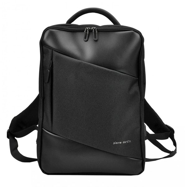 Pierre Cardin Elegantní černý pánský batoh s kapsou pro laptop, USB | Batohy  | Mikaton.cz