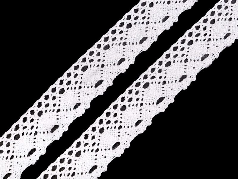 Bavlněná krajka paličkovaná šíře 35 mm METRÁŽ