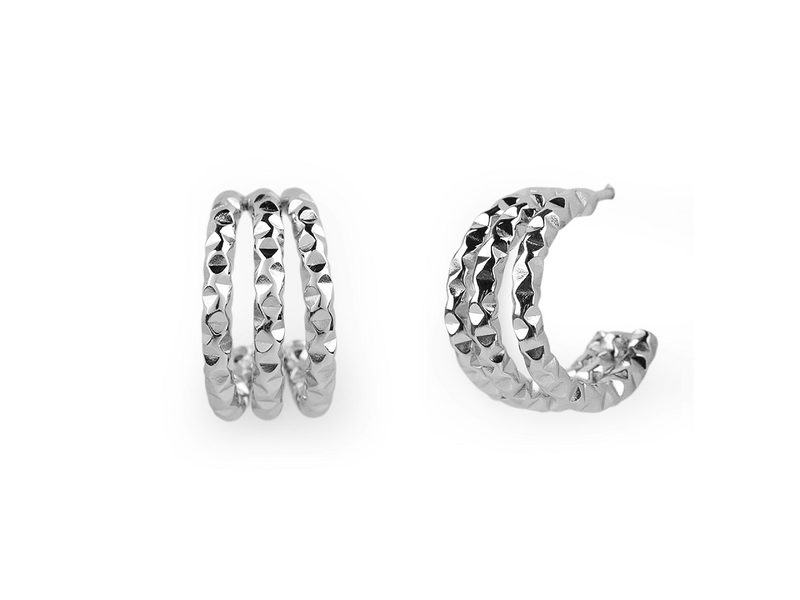 Náušice z nerezové oceli kroužky