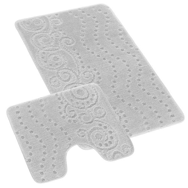 SADA BANY 60x100 + 60x50 cm - s výkrojem Světle šedá 810/012