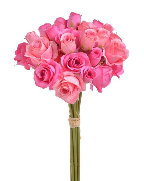 Svazek mini růžiček 9 ks - růžová