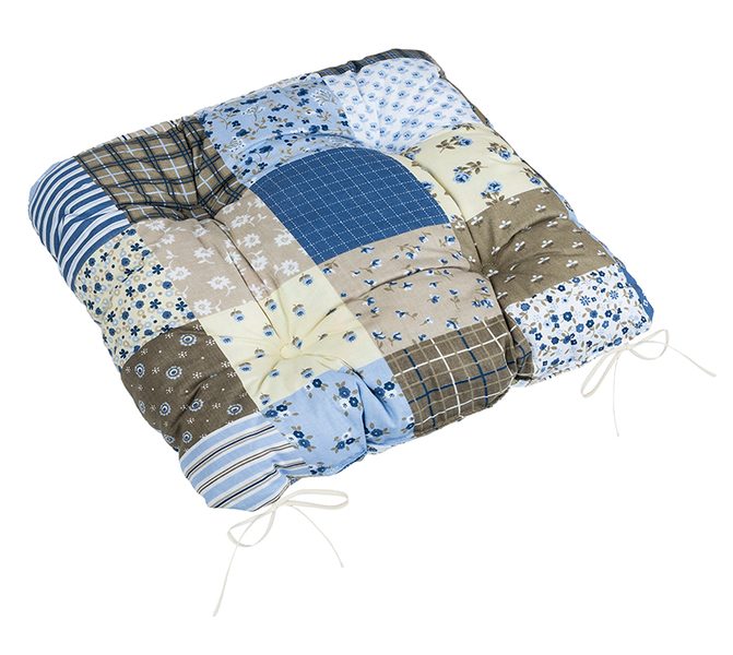 Sedák Adéla prošívaný Modrá 41/240 40x40 cm