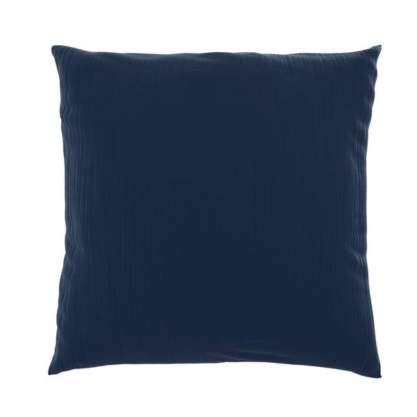 Mušelínový povlak na polštář TMAVĚ MODRÝ