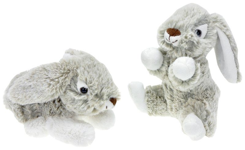 PLYŠ Zajíček Sedící Ležící 15 cm 2 druhy *PLYŠOVÉ HRAČKY*