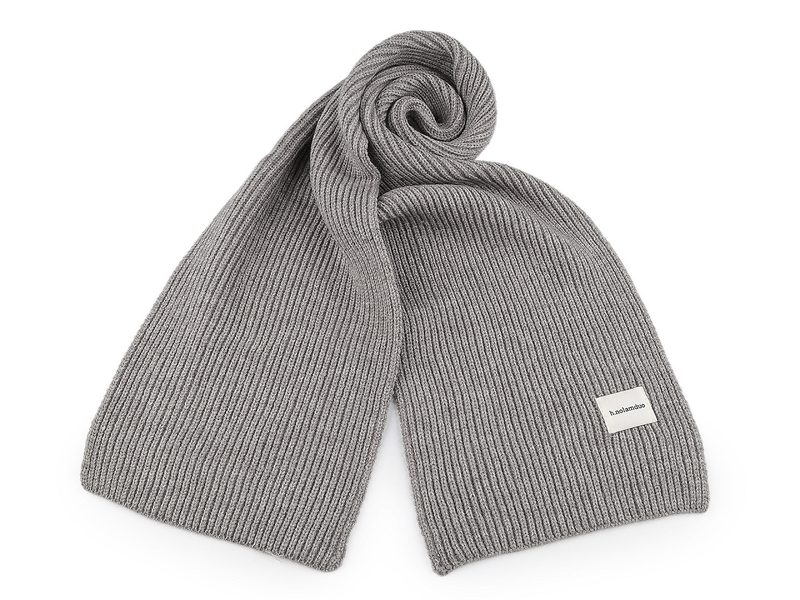 Zimní šála pletená unisex 25x160 cm