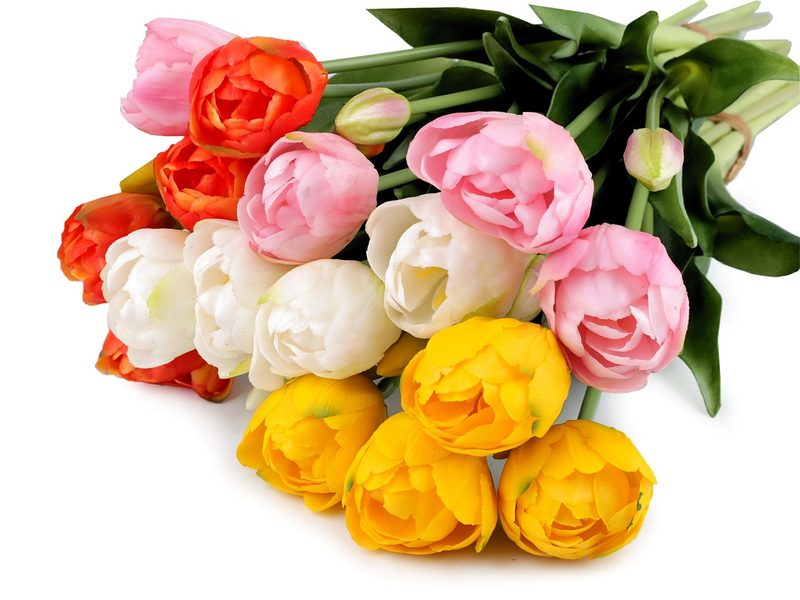 Umělá kytice tulipánů