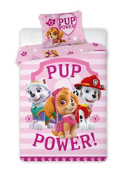 Povlečení Paw Patrol Pup Power Bavlna, 140/200, 70/90 cm