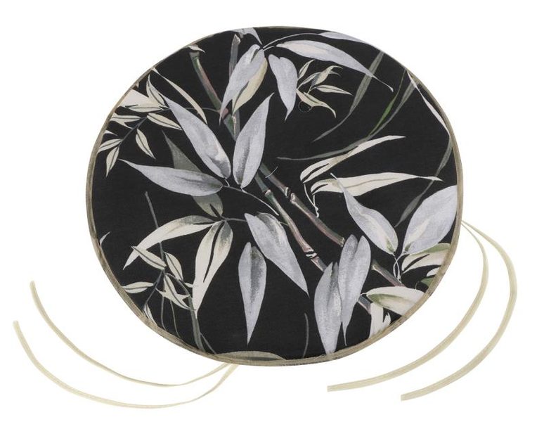 Sedák EMA kulatý hladký Černá,Šedá 79/521 průměr 40 cm