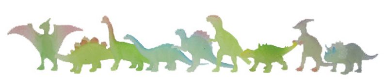 Dinosauři v sáčku svítící 9 ks