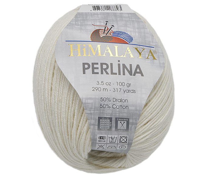 Příze HiMALAYA PERLINA Bílá 60101 100g / 290 m
