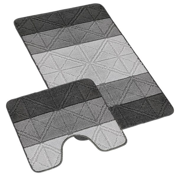 SADA BANY 60x100 + 60x50 cm - s výkrojem Šedá 810/006