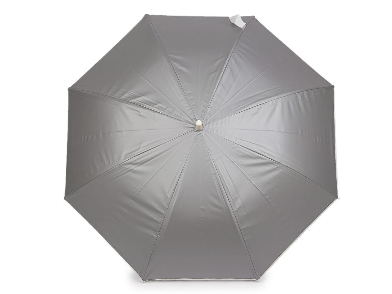 Dámský vystřelovací deštník béžový lem