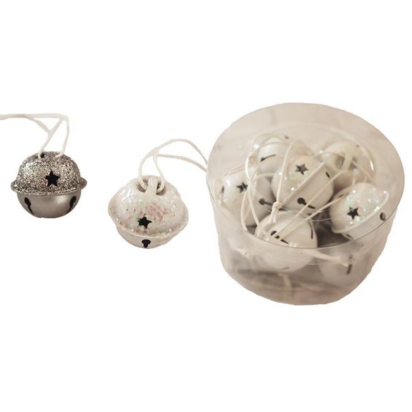 Rolnička k zavěšení, 12 ks K3510-01 - dia 3 x 2,5 cm