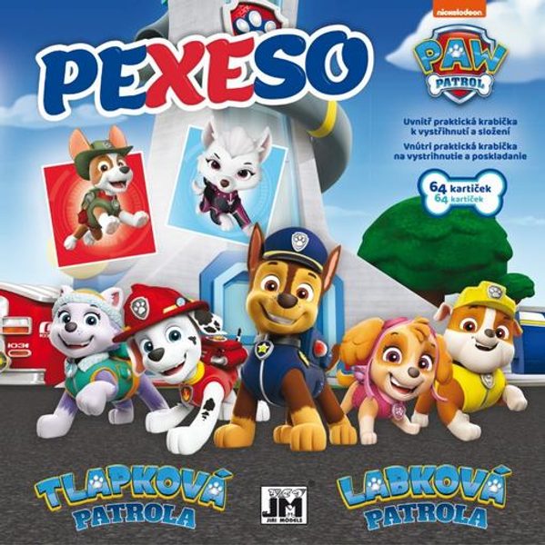 Pexeso v sešitu Paw Patrol