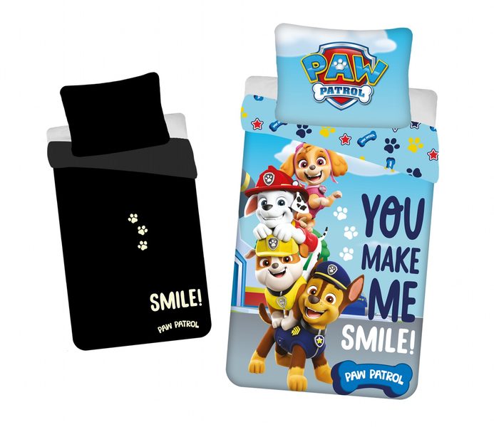 Povlečení Paw Patrol PP325 svítící efekt 140x200, 70x90 cm