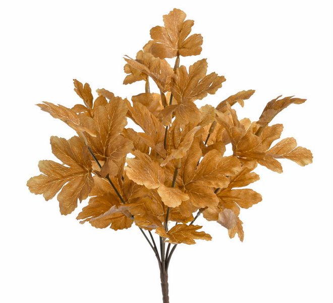 Umělý trs listí - žlutohnědá 30 cm