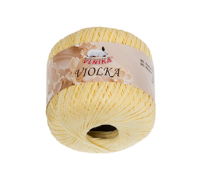 Příze Violka Žlutá 119 50g / 285 m