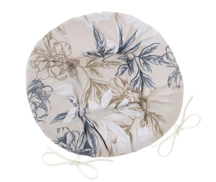 Sedák DITA kulatý prošívaný Šedá,Béžová 62/409 průměr 40 cm