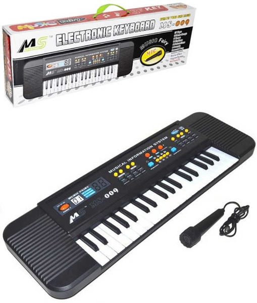 Klávesy dětský keyboard s mikrofonem 37 kláves pianko na baterie Zvuk