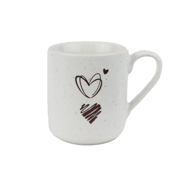 Porcelánový hrnek srdíčka X8705 - 410ml; 370 g; D85xH96xBD70mm
