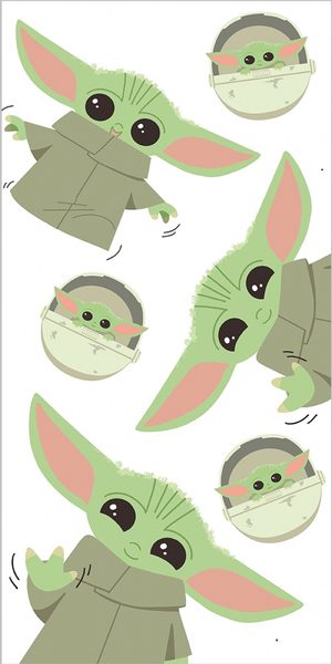 Plážová osuška Star Wars Baby Yoda 70x140 cm