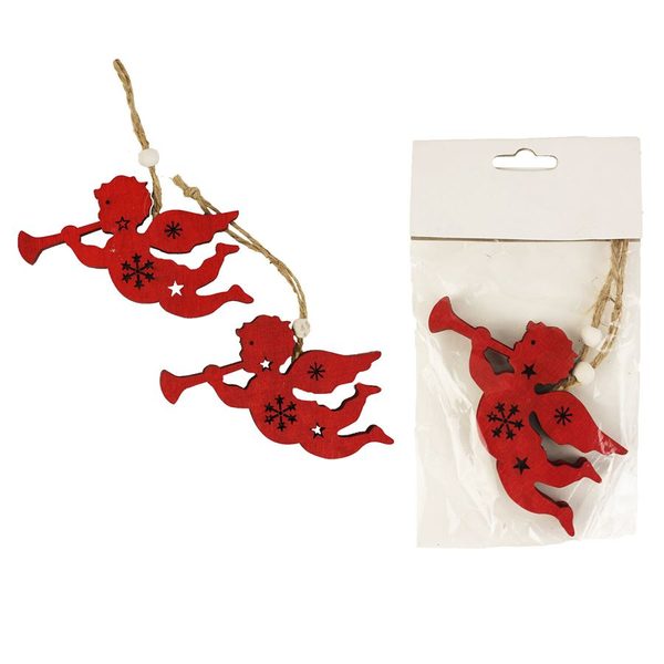 Andílci k zavěšení, 2 ks D1227/C - 9,5 x 0,5 x 5 cm