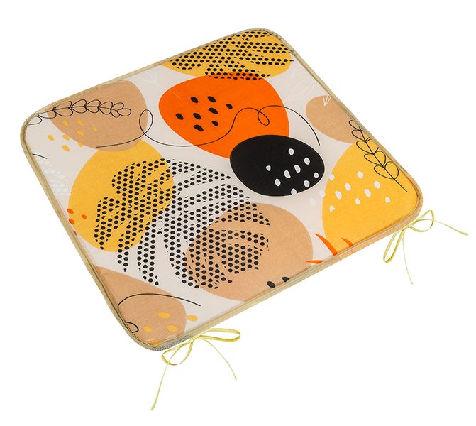 Sedák Adéla hladký Oranžová 34/233 40x40 cm