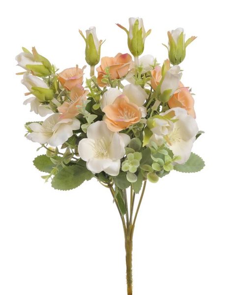 Umělá Jícnovka buket - bílá - meruňková