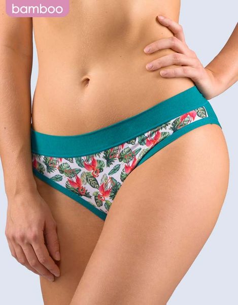 GINA dámské kalhotky bokové se širokým bokem, širší bok, šité, s potiskem Disco Bamboo 2 16168P