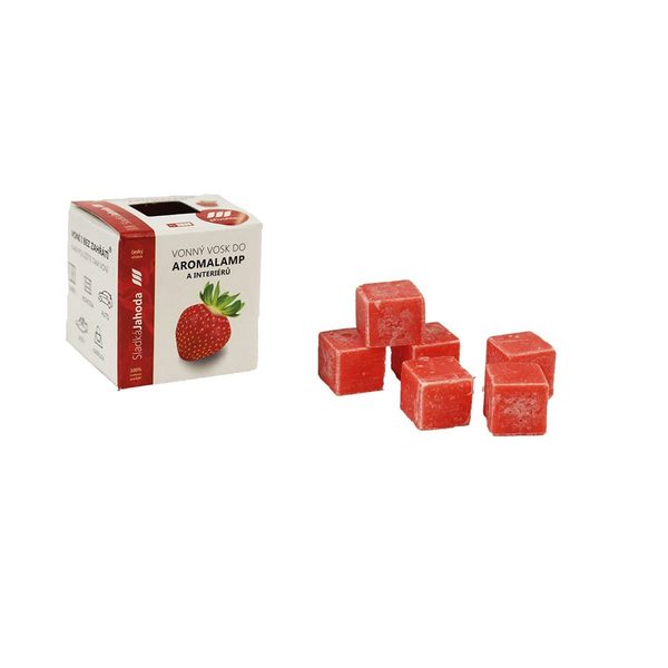 Vonný vosk SLADKÁ JAHODA MRE-8422 - 4 x 4 x 4 cm
