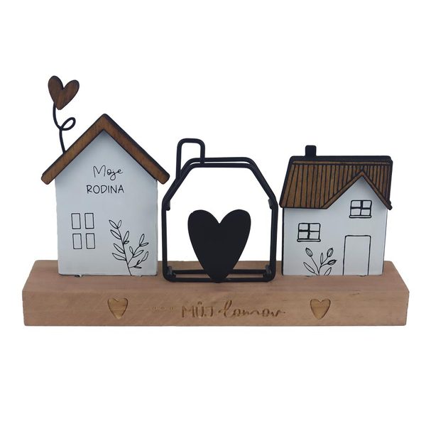 Dekorace můj domov K4711 - 20×4×13 cm