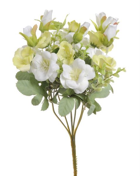 Umělá Jícnovka buket - bílá - sv. zelená