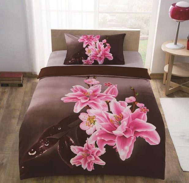 Povlečení mikrovlákno Lilie 140x200+70x90 cm