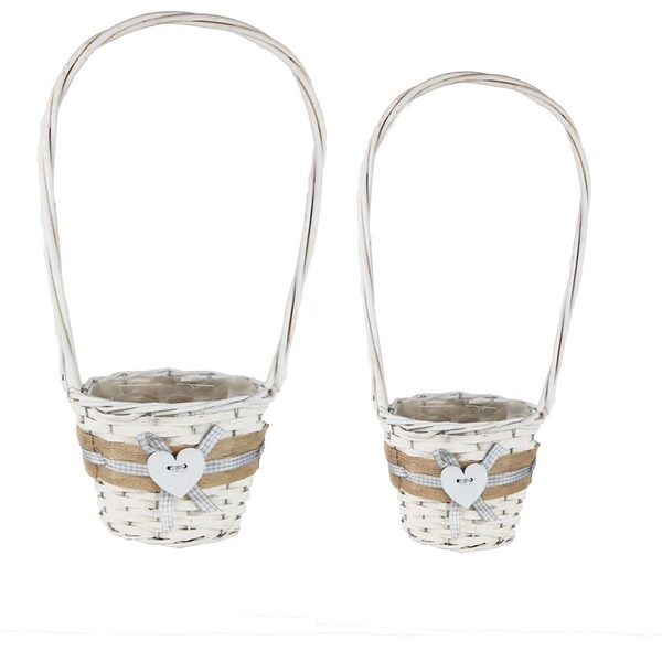 Obal s plastem bílý, S/2 P2025-01 - dia14×12/41 cm