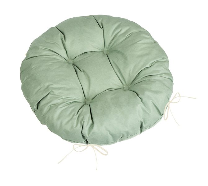 Sedák Adéla prošívaný kulatý Khaki 62/303 průměr 40 cm