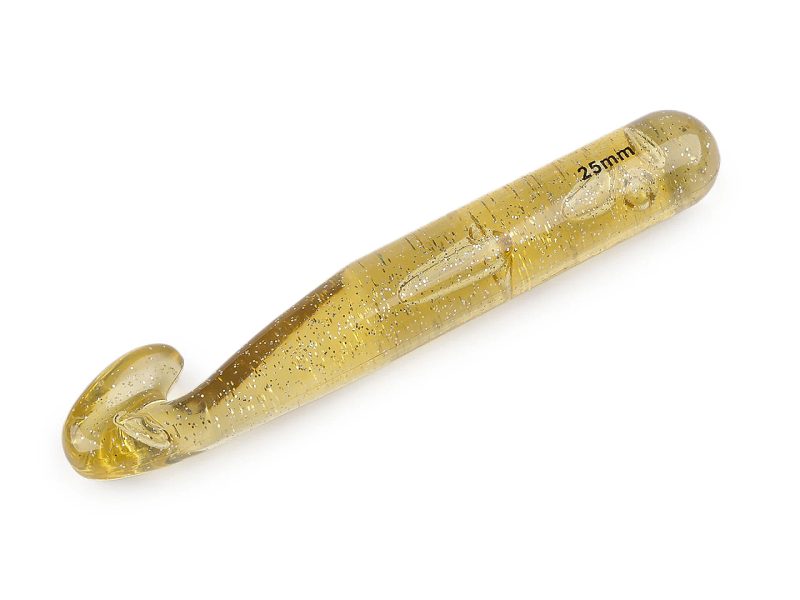 Háček na háčkování plastový vel. 25