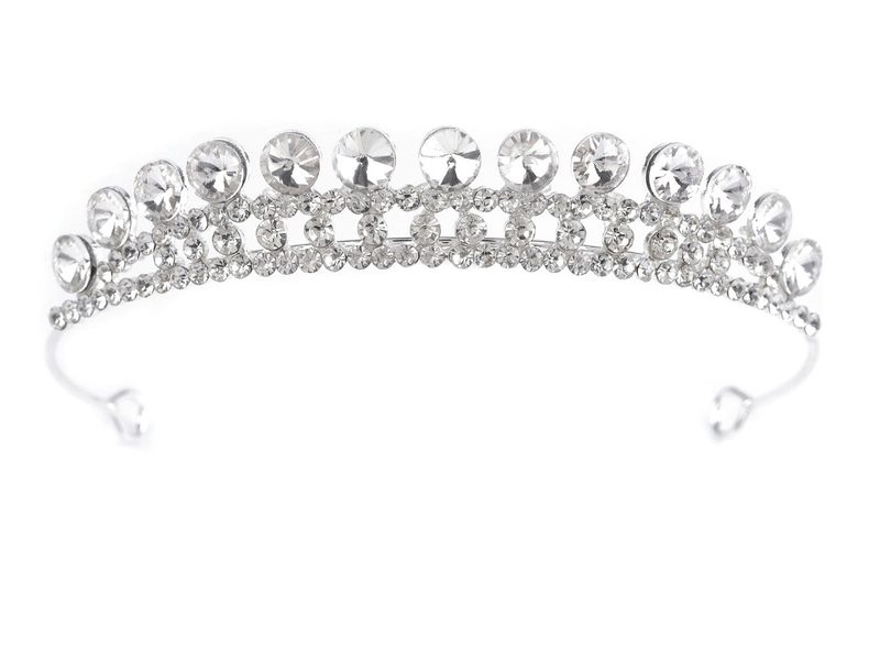 Štrasová čelenka / korunka do vlasů s očky