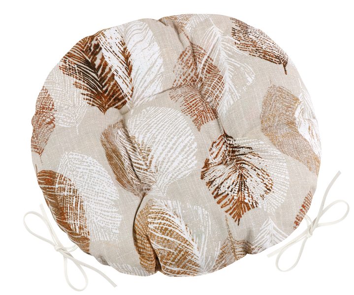 Sedák EMA kulatý prošívaný Béžová,Hnědá 62/565 průměr 40 cm