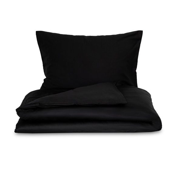 Saténové povlečení 140x200, 70x90cm černé