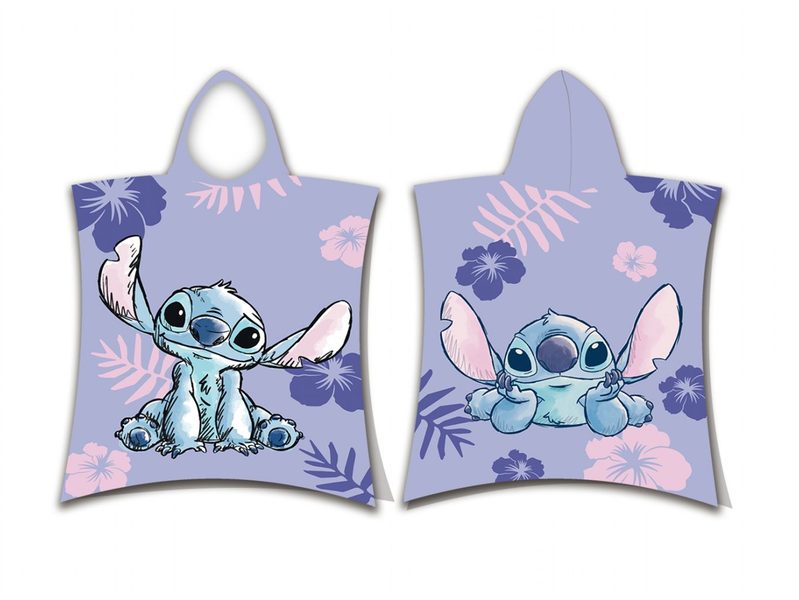 Plážová osuška pončo Lilo a Stitch 50x115 cm