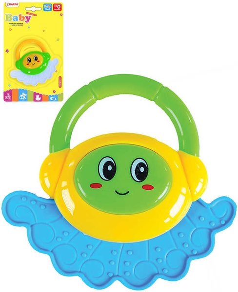 Baby chrastítko chobotnička s úchytem 2 barvy pro miminko plast